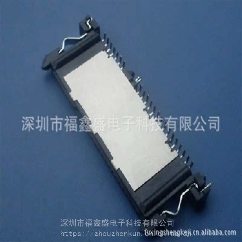 供应SATA 7+15P母座立式贴片带不锈钢弹片福鑫盛SATA
