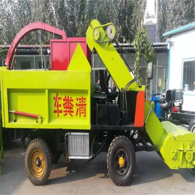 养殖场用清粪车 自走式四轮粪便处理车 牛舍用刮粪车