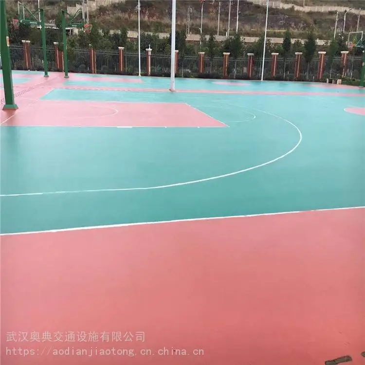 武汉家装自流平地坪漆 塑胶地坪奥典交通施工承接工程