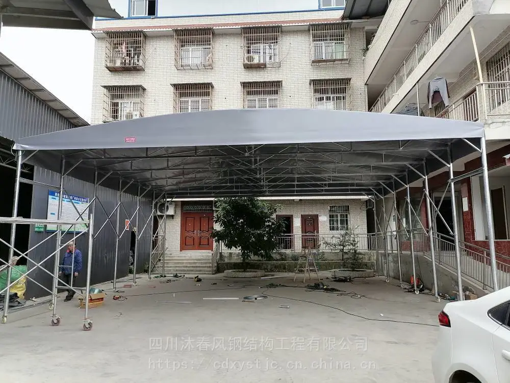 重庆南岸伸缩遮阳篷布更换步骤 活动雨篷经久耐用厂家定制