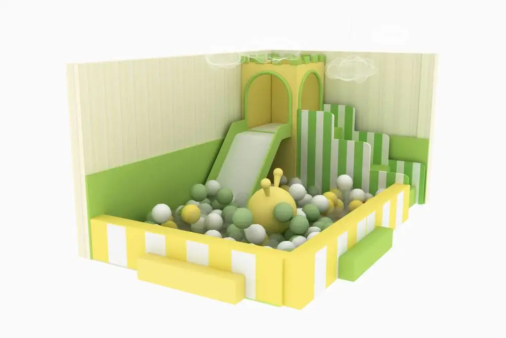 室内大小型淘气堡儿童乐园幼儿园早教游乐场设施架空层滑滑梯定制