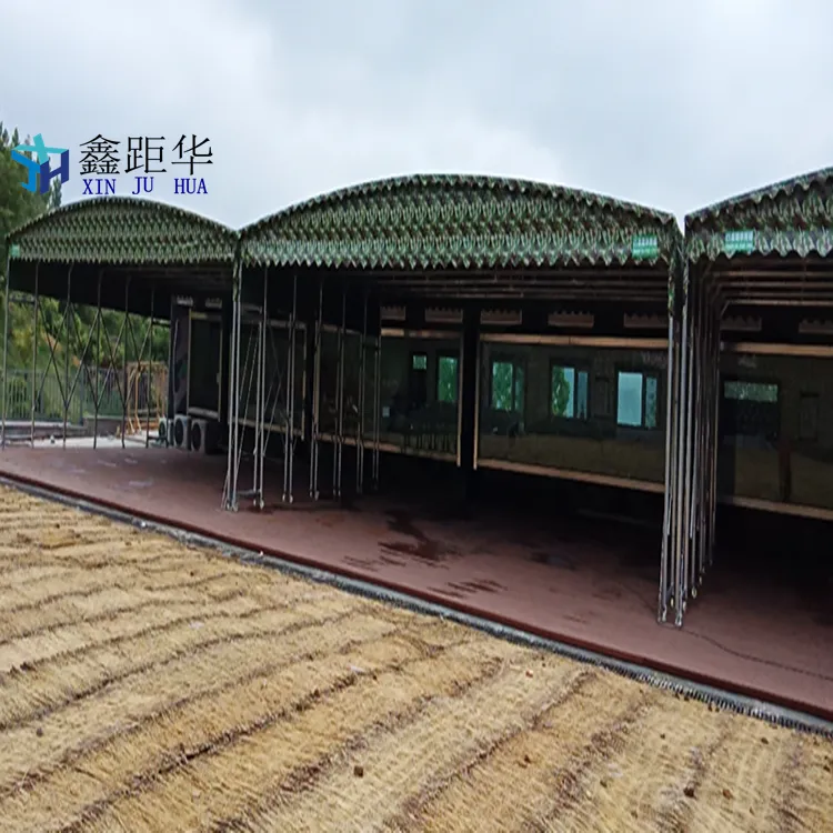 伸缩雨罩新乡卫滨篮球场雨棚加工制造