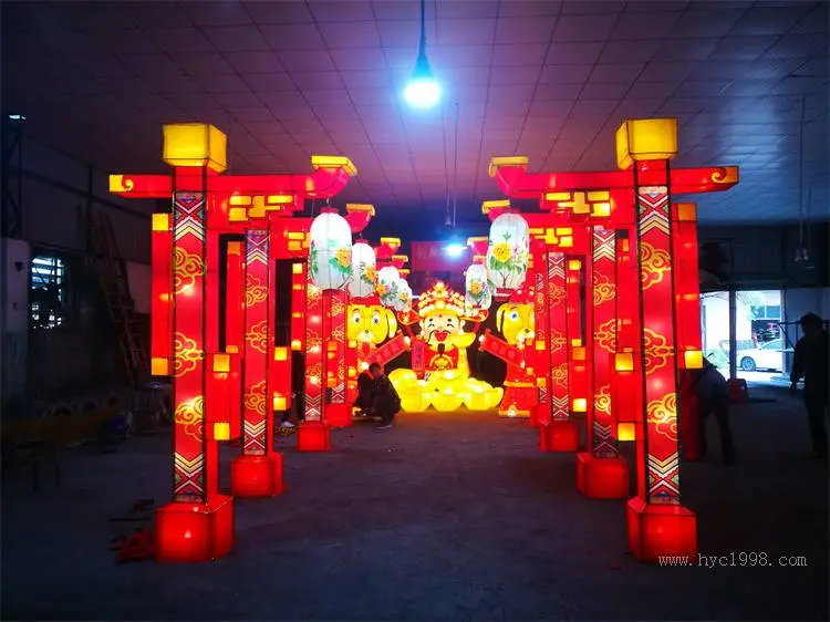 上海水上花灯 华亦彩 劳动节彩灯供应商