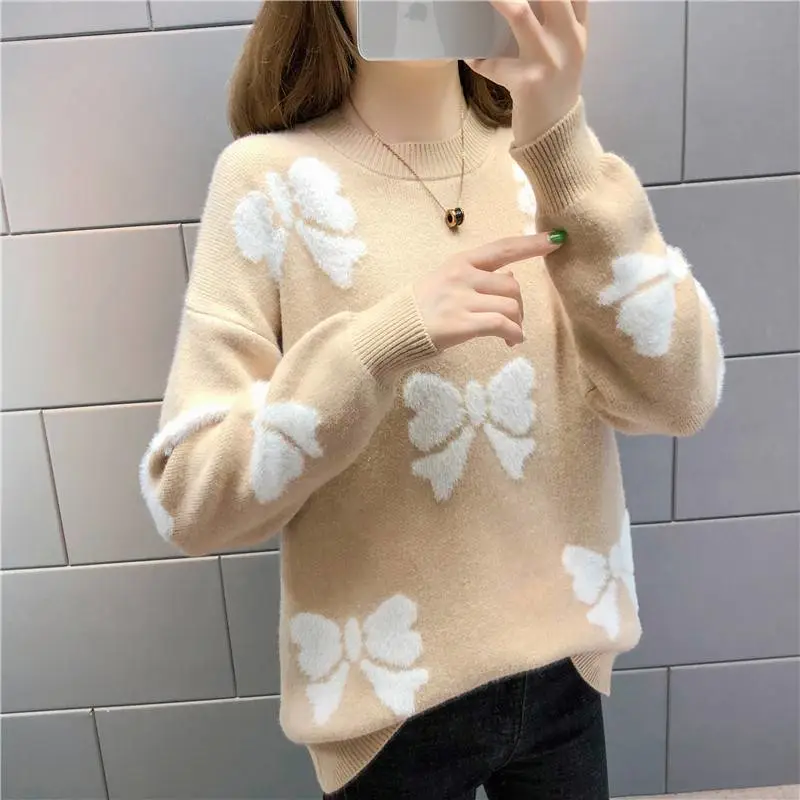 女针织套头羊毛衫义乌宾王服装批发市场冬季韩版新款毛呢