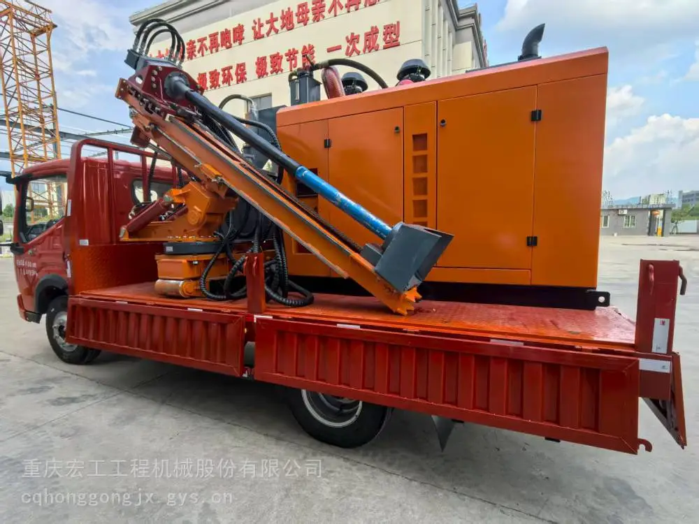 车载式护栏钻孔机 6108（15-15）潍柴发动机176千瓦 公路护栏抢修车
