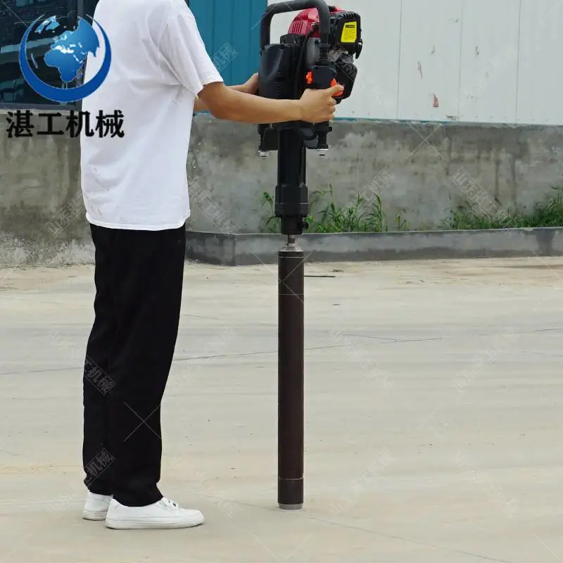 山东湛工机械QTZ-1取土钻机 冲击式土壤取样钻机 5米无水作业钻机