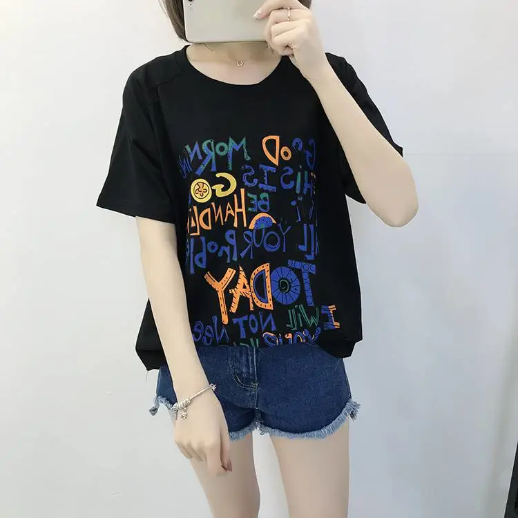 开服装店去哪里找货源女装休闲套头印花上衣尾货服装批发市场