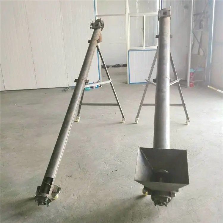商丘工地上料提升机垂直螺旋输送机大拇指机械蛟龙上料机