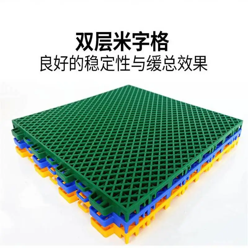 邯郸羽毛球场地悬浮地板室外拼装地板铺设