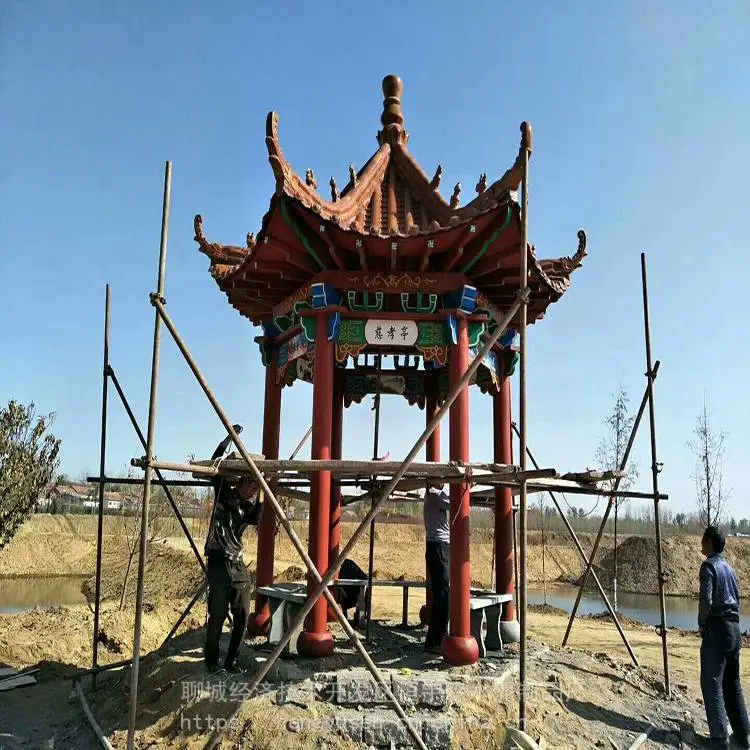 水泥四角 六角凉亭 户外庭院防腐仿古亭子 简约风格