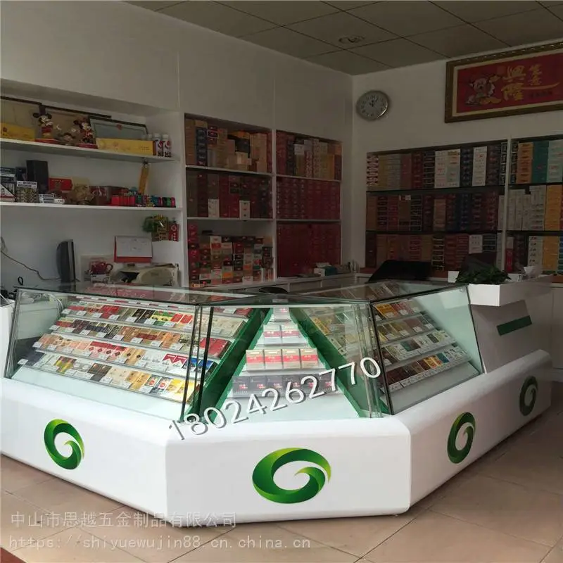 玻璃柜台柜高柜烟柜收银台展示架烟柜台定制