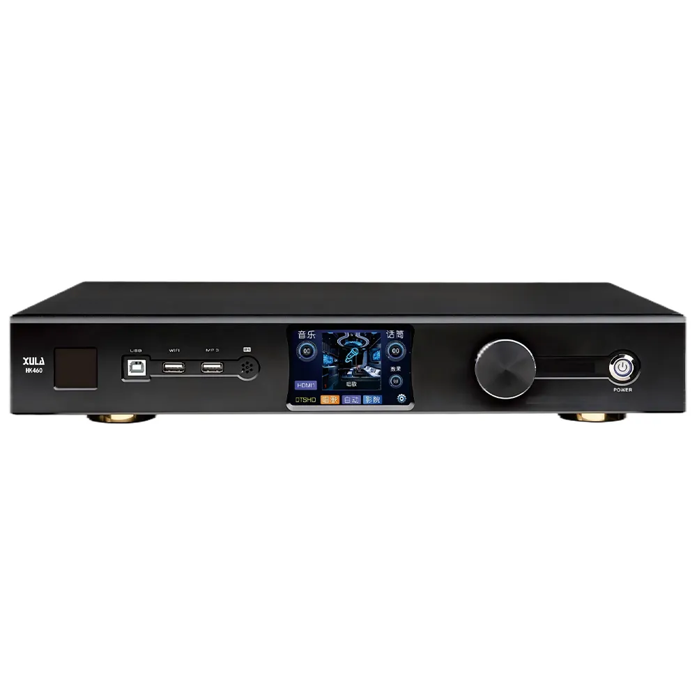 XULA HK460 全景5.1.2声影K一体功放/内置D类功放，多种接口输入