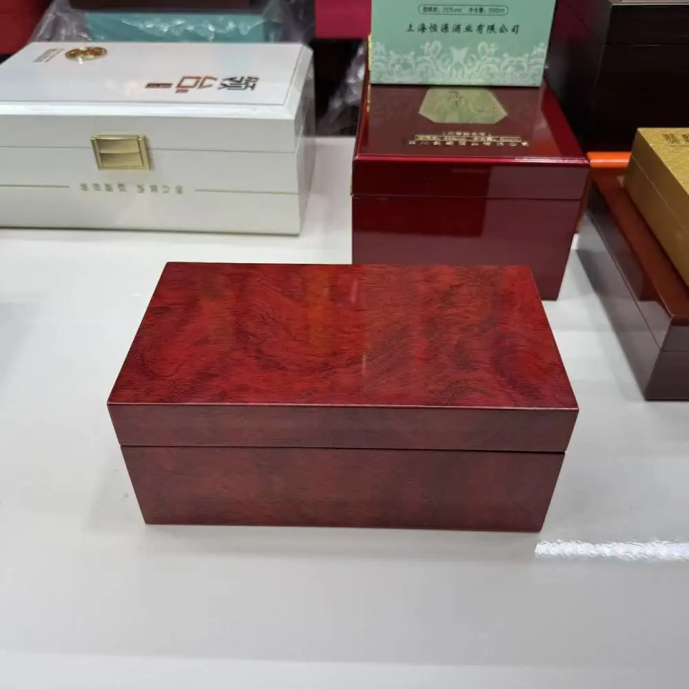 黑色烤漆木盒 熊胆粉木盒包装 清心丸木盒包装 白酒木盒定做