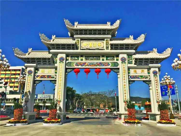 浙江金华村口牌坊乡镇石牌坊设计图嘉祥石雕