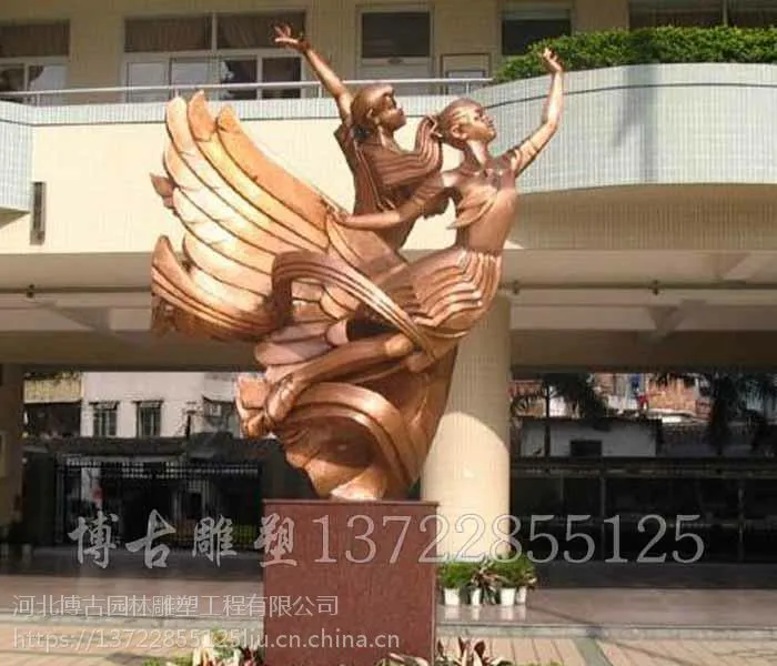 关公跨马出征铸铜雕塑 河北博古雕塑