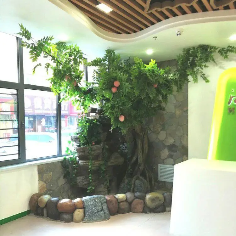 仿真树木 假树 小型水泥假山鱼池景观制作 免费设计 厂家直供