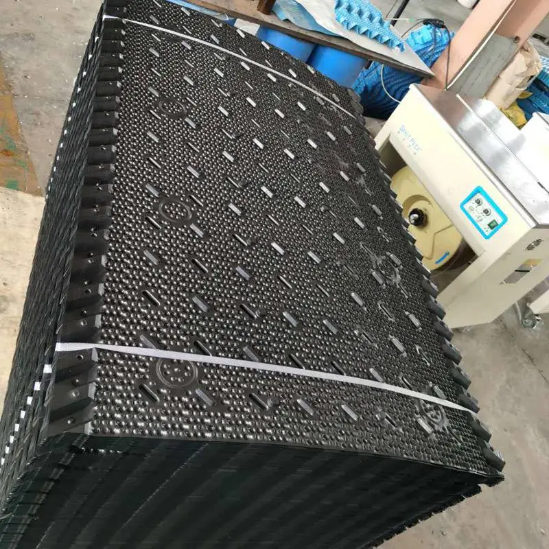 双一冷却塔填料_ 800*1200悬挂带收水器填料_三合一淋水散热片_河北恒冷塑料