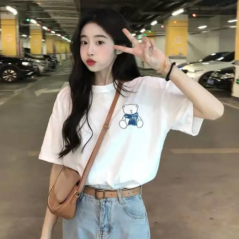 丽水遂昌卡通印花T恤大码地摊货源几块钱服装尾货