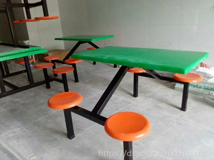 惠 阳学校食堂餐桌椅 长条凳可折叠 大高中院校餐厅不锈钢桌椅