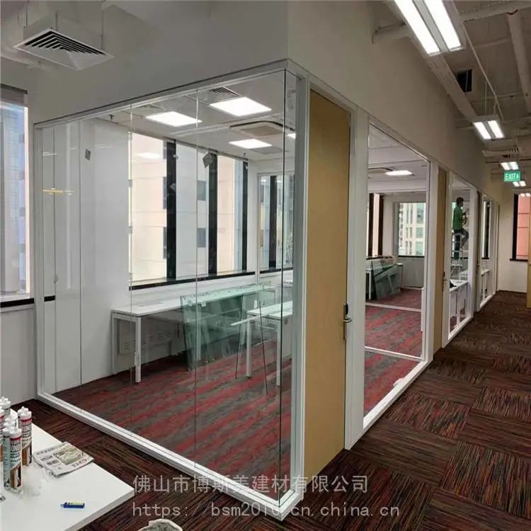 深圳 全玻璃隔断 钢铝单玻隔断 30款单玻隔断