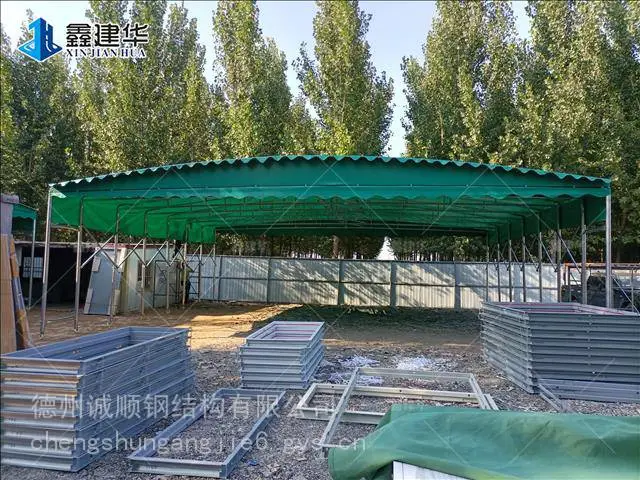 移动停车棚福州仓储棚帆布电动工业雨棚活动厂房棚