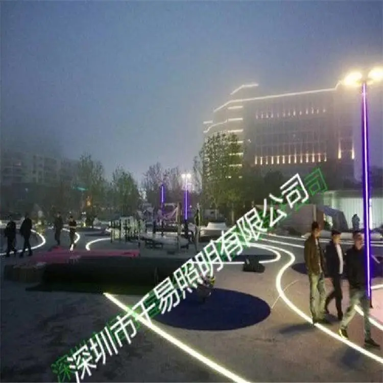 天津广场灯带厂家,线条灯条可定制,弧形灯砖批发