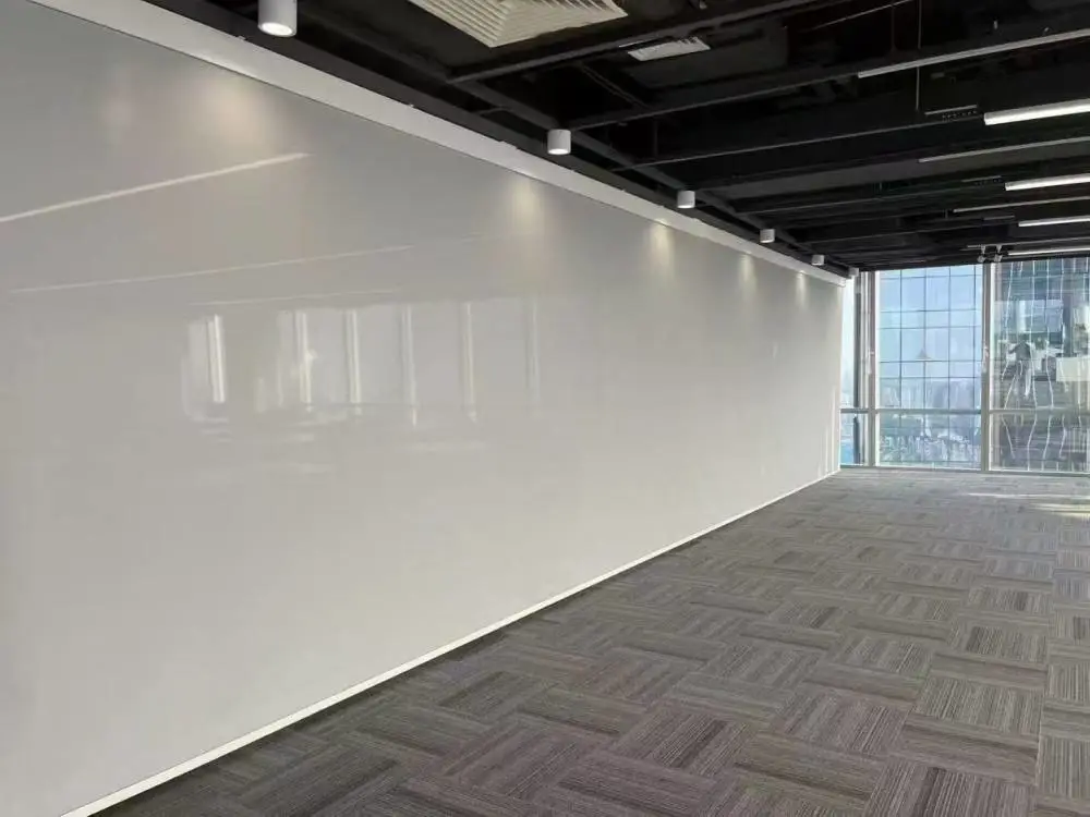 超宽电动卷帘 大幅面无拼接工程卷帘 办公室展厅阳光房遮阳卷帘源头工厂定制 支持尺寸定制 杜亚电机 智能控制