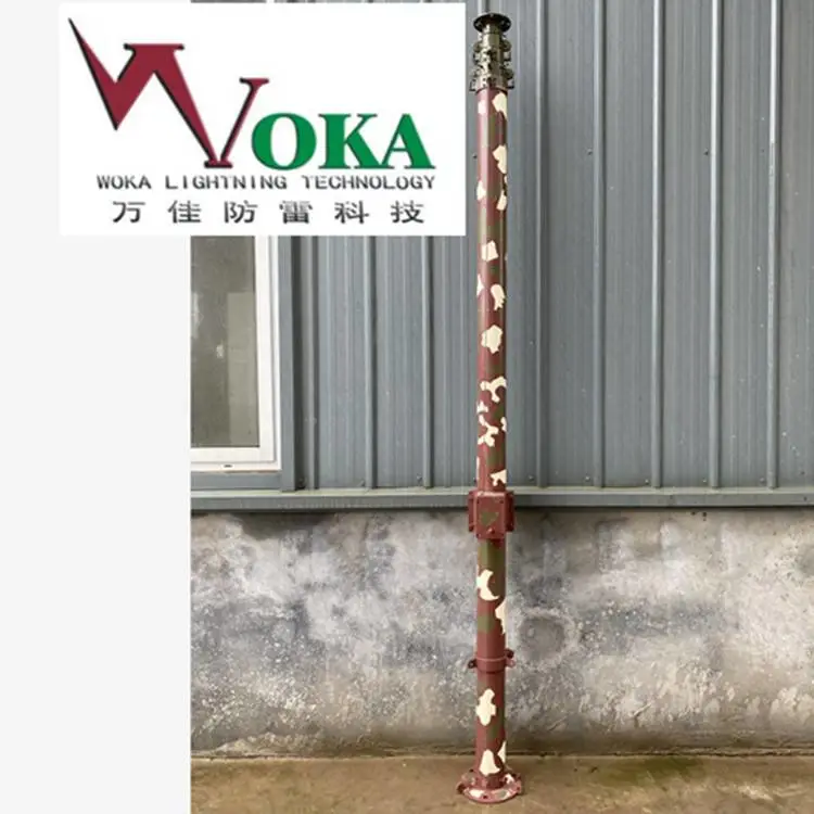 可移动监控云台摄像头升降杆 监控器升降支架 便携式气象升降杆