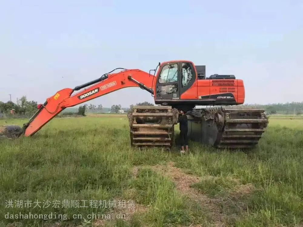 船挖机出租什么价钱 青岛水陆挖掘机出租同城有