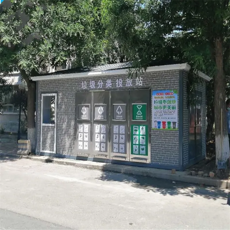 学校现场做景区活动垃圾房产品 小型垃圾厢房 小区物业垃圾分类房