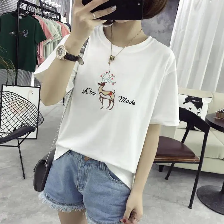 品牌服装***尾货网络新款女装短袖T恤摆地摊尾货服装
