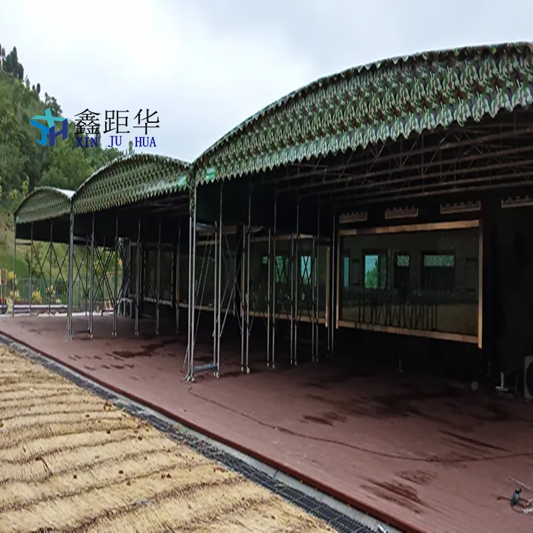四川广元移动式车棚厂房上悬空棚【图片大全】