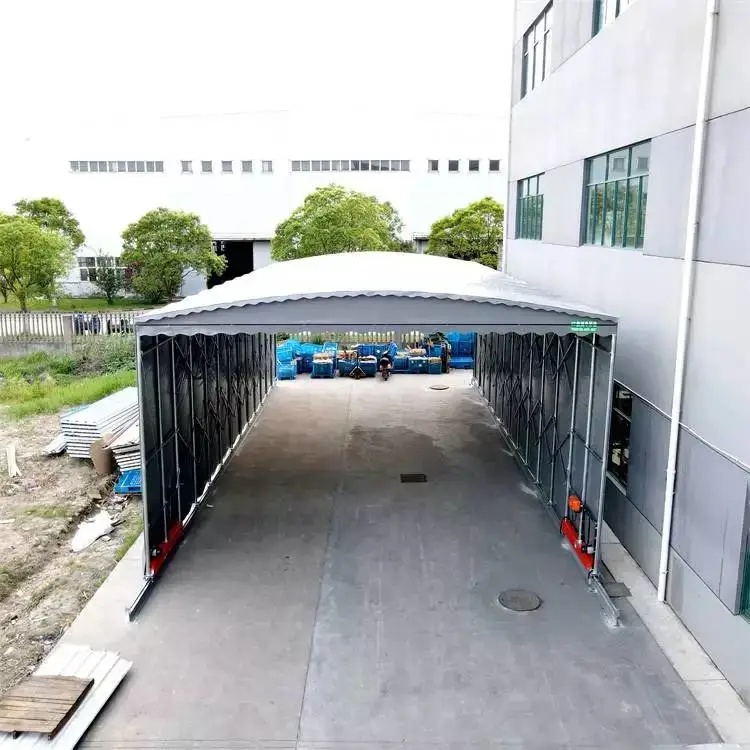 蚌埠蚌山区-出售推拉雨棚工厂通道蓬定做安装户外篮球场棚夜宵摊烧烤棚
