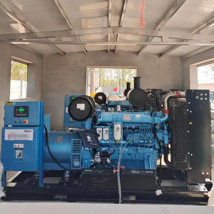 潍柴原装WPG344/B8柴油发电机组250KW足功率全铜无刷三相