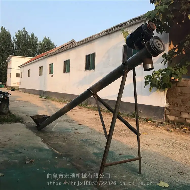 哈密碳酸钙螺旋上料机颗粒螺旋输送机物料提升机