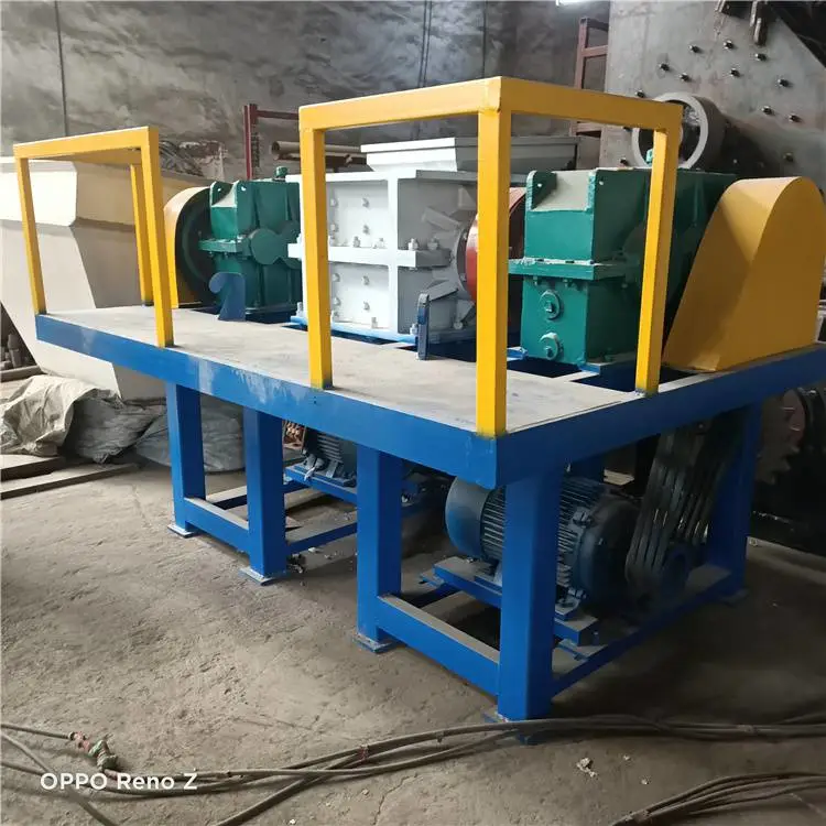 双轴汽车底板撕碎机 800型可粉碎塑料托板轻薄铁皮 提供技术指导