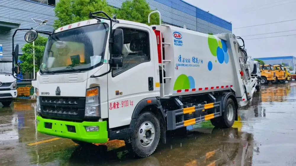 新能源绿牌垃圾清运车 重汽豪沃纯电动压缩垃圾车产品优势 环卫垃圾车