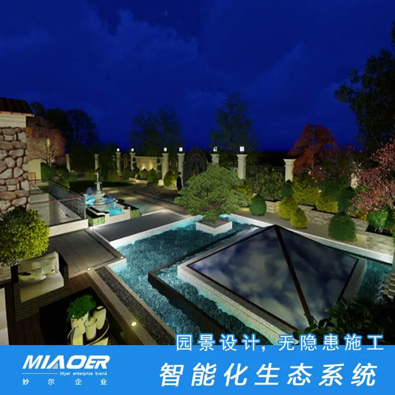景观公园建筑设计喷泉水景设计