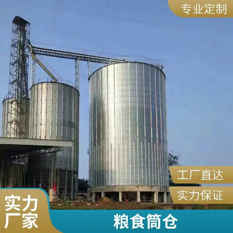 康亁 镀锌粮食立筒仓 800吨装配菜籽立仓 水稻钢板仓 精工制造运行平稳