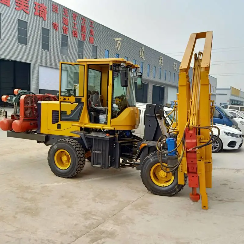 高速公路护栏打桩机 930装载机改装打桩机 波形护栏压桩机