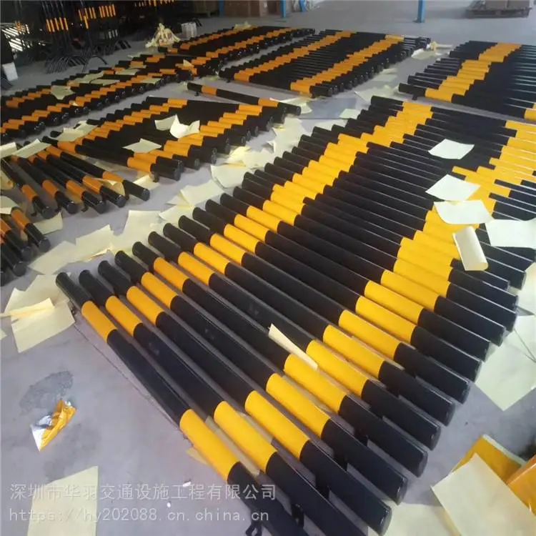 汕尾停车场挡车器 加厚钢管停车杆长期供应 华羽