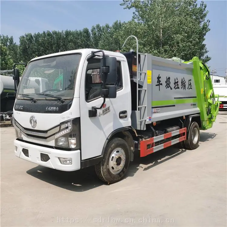 东风福瑞卡压缩式垃圾车（6-8立方）国六排放 云内130马力垃圾车