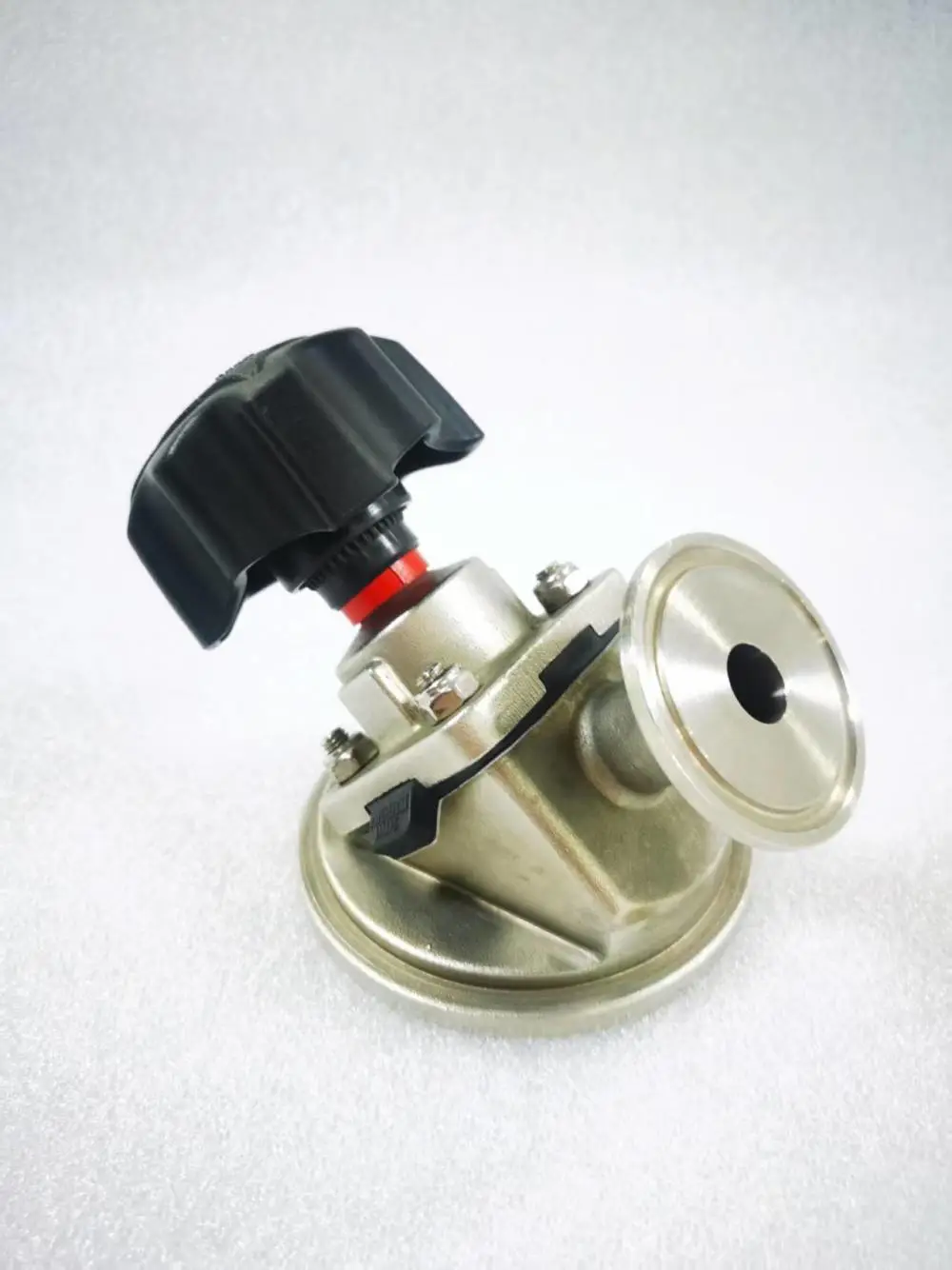 手动罐底隔膜阀 DN20 不锈钢304 PTFE+EPDM 密封储罐底部放料截断阀