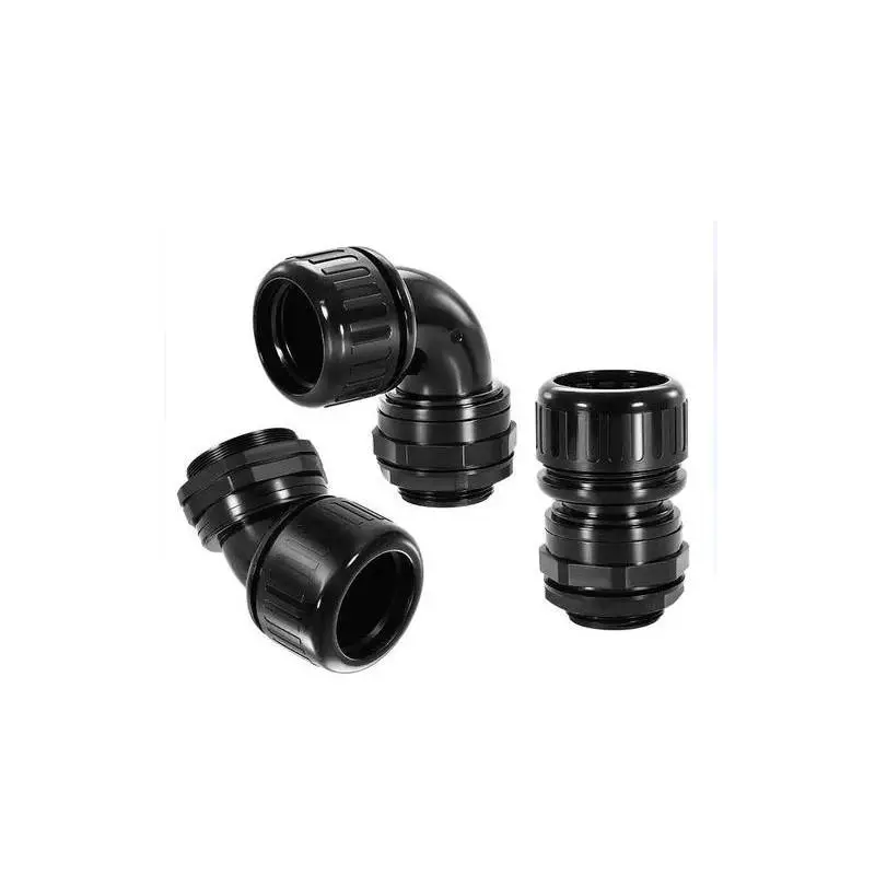 波纹管机器人旋转防水接头45度设计 360度旋转 45-M32-28
