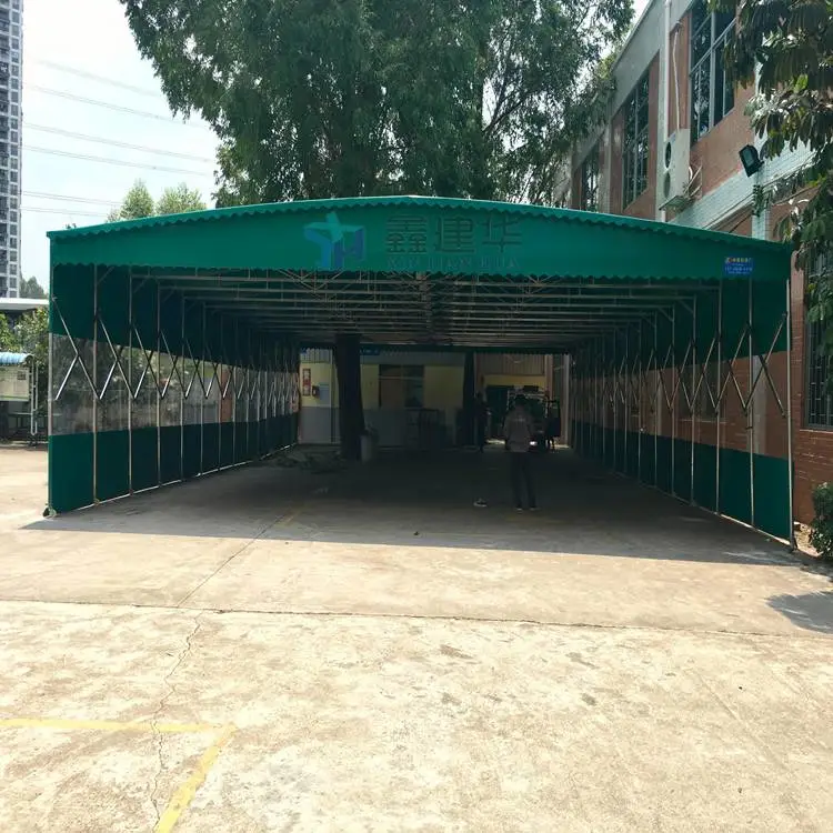 盘锦大型户外仓储篷挡雨物流仓储简易伸缩