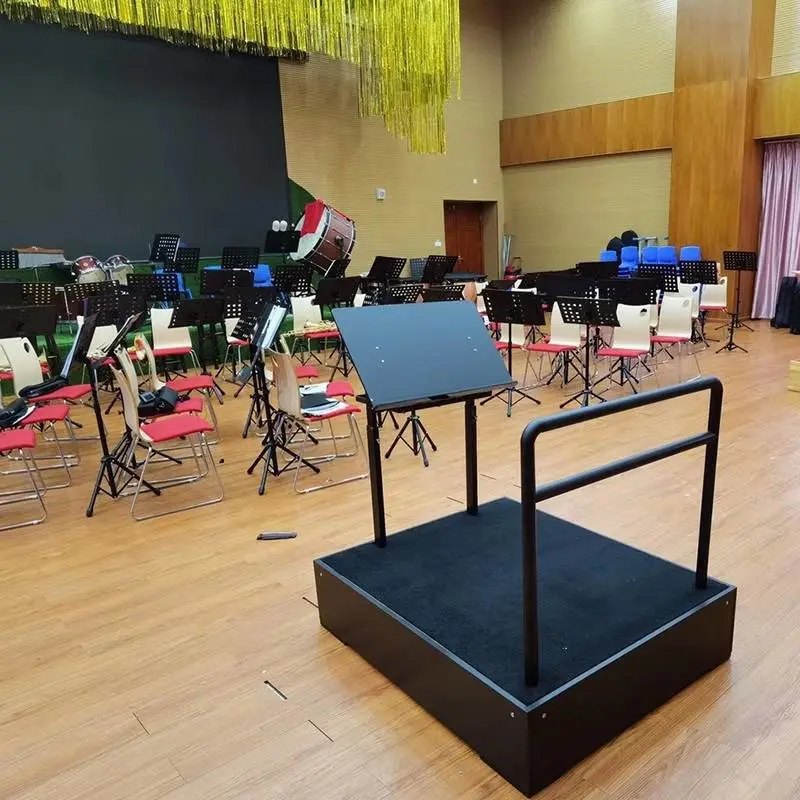 实体工厂指挥站台 稳固承重 合唱演出指挥台专用