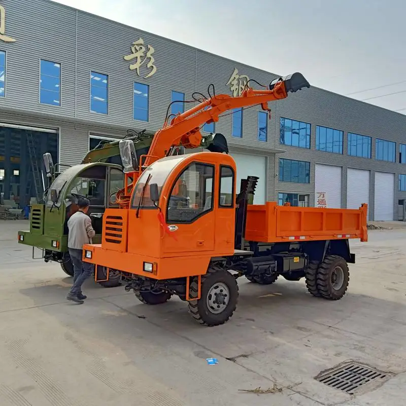 小型工程四不像随车挖掘机 车载挖土机 白事专用随车挖