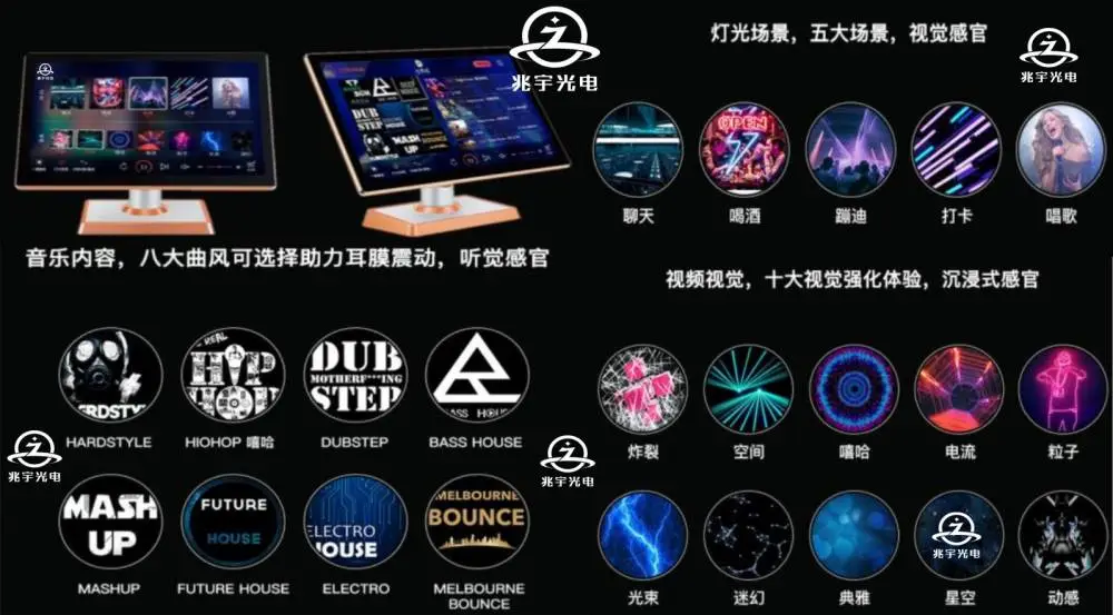 派对房VJ服务器 电音播控系统 电音房声光电设备