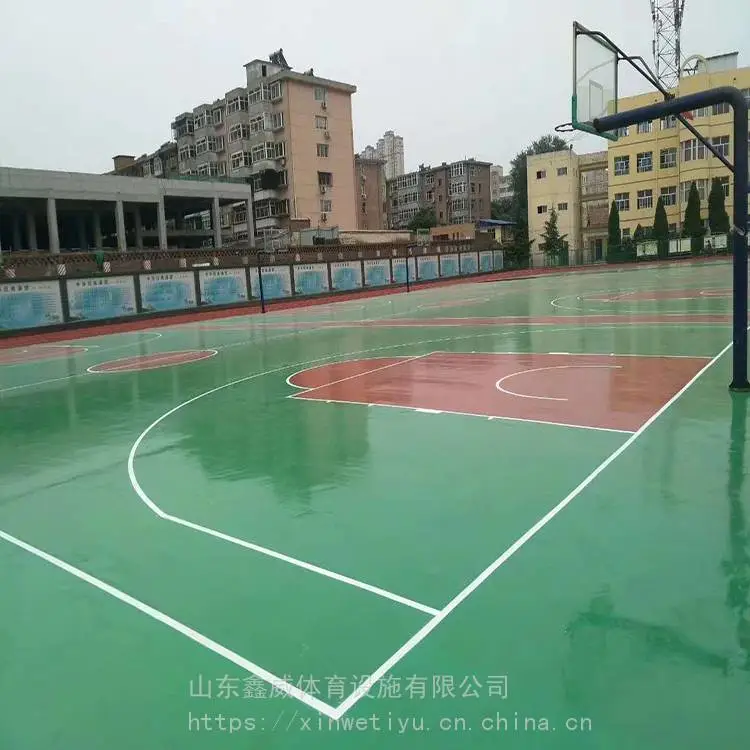 塑胶篮球场 丙烯酸篮球场 货源充足