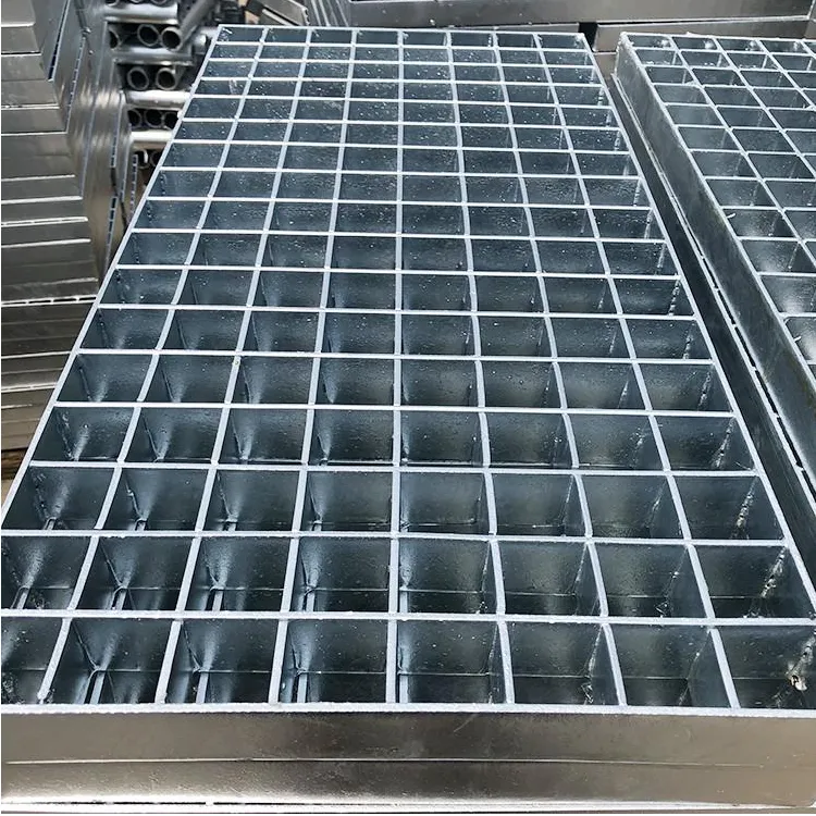 景观栈桥平台钢格栅板 热浸锌电厂异型钢格栅 港口码头重型钢格板